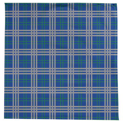 Plaid Cotton Blend Square Tablecloth