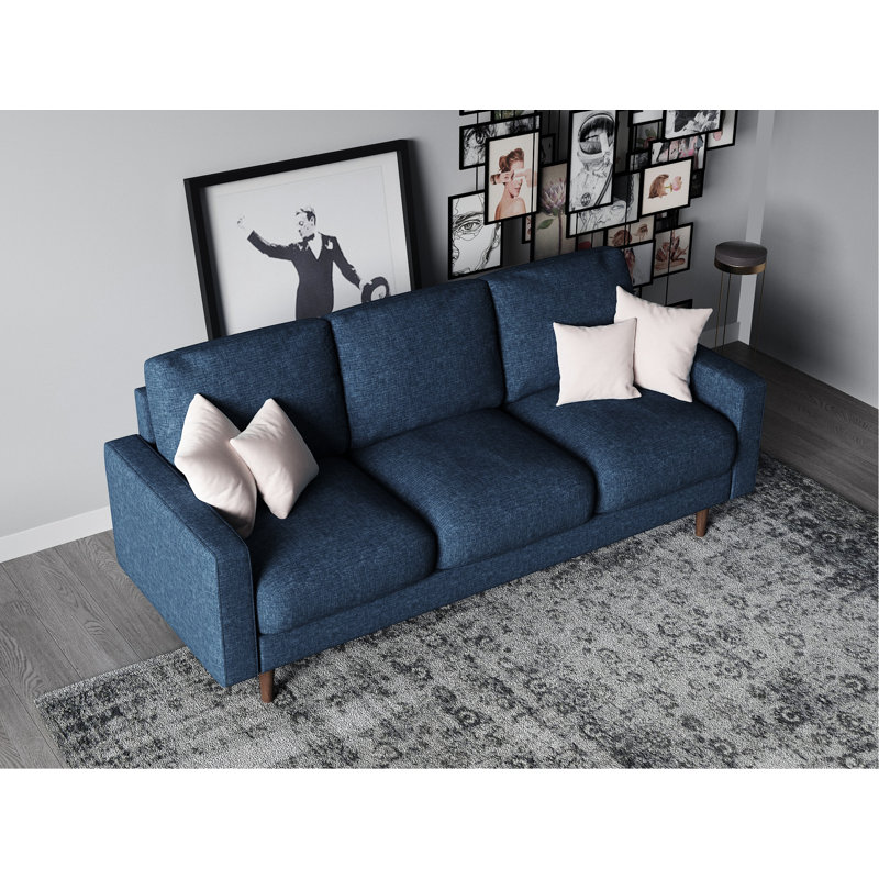 Ebern Designs Farnung 71.7" Linen Square Arm Sofa & Reviews - Wayfair ...