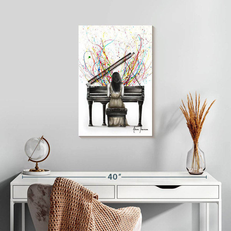 Piano à queue Abarca, H 24 po x l 16 po