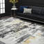 Moises Abstract Yellow Grey Black Area Rug-1933800423