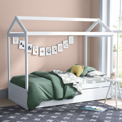 Stuckey Wood Platform Bed with Twin Size Trundle