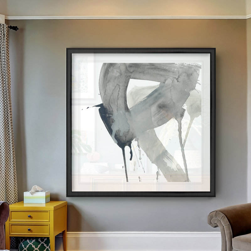 Swath I - reproduction sur toile tendue, Cadre noir, H 30,5 po x l 30,5 po x P 1,5 po