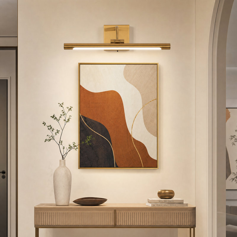 1-Light 24in Dimmable LED Picture Light 3000K/4000K/5000K Adjustable Brushed Brass, Brushed Brass, 4.33" H x 24" W x 8.9" D