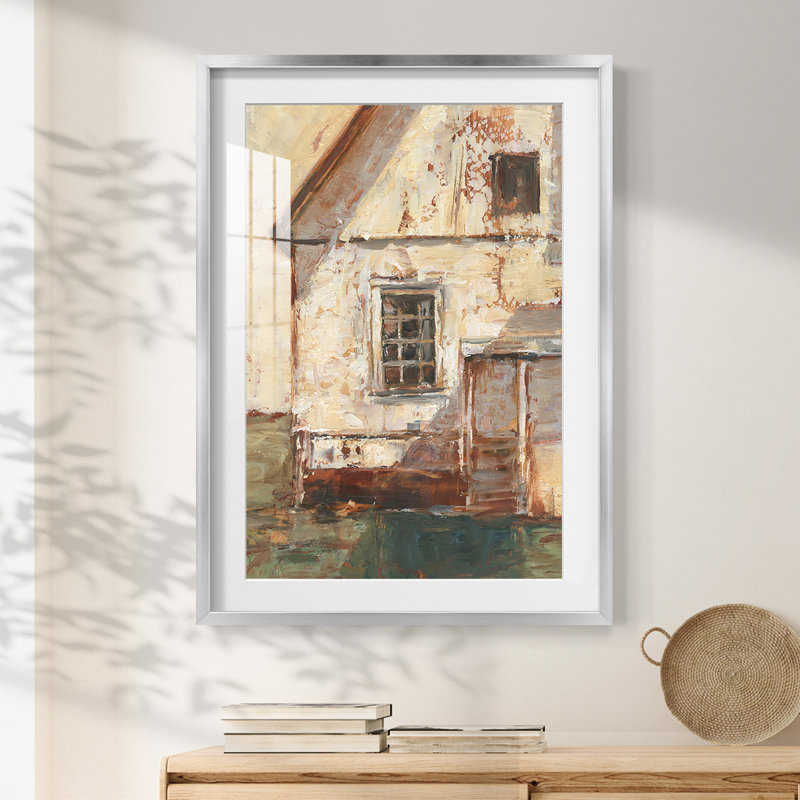 Dreaming II - Toile tendue avec châssis, H 28,5 po x l 20,5 po, Argent argent