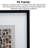 Agate Shadow Box Wall Décor | 23.6-inch Black Frame × Light Gray Velvet