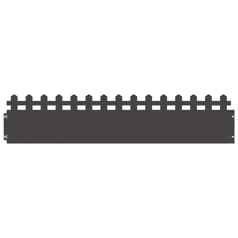 22cm H x 103cm W Steel Hardware, Black