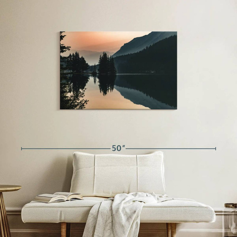 Cèdres d'Alvord sur le lac Banff, H 24 po x l 36 po