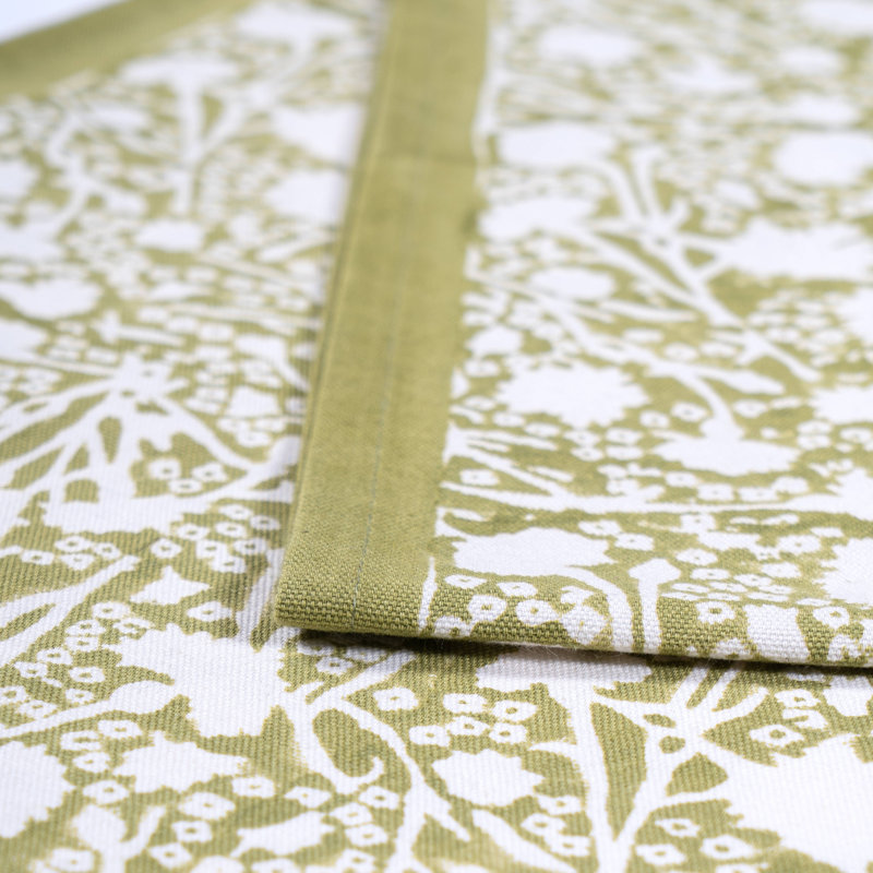 Meadows Handmade Floral Table Runnner, 72" x 16", Vert