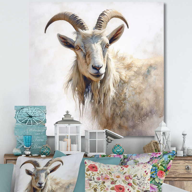 «Graceful Goat Grazers III», reproduction sur toile, H 30 po x l 30 po x P 1 po, Toile tendue