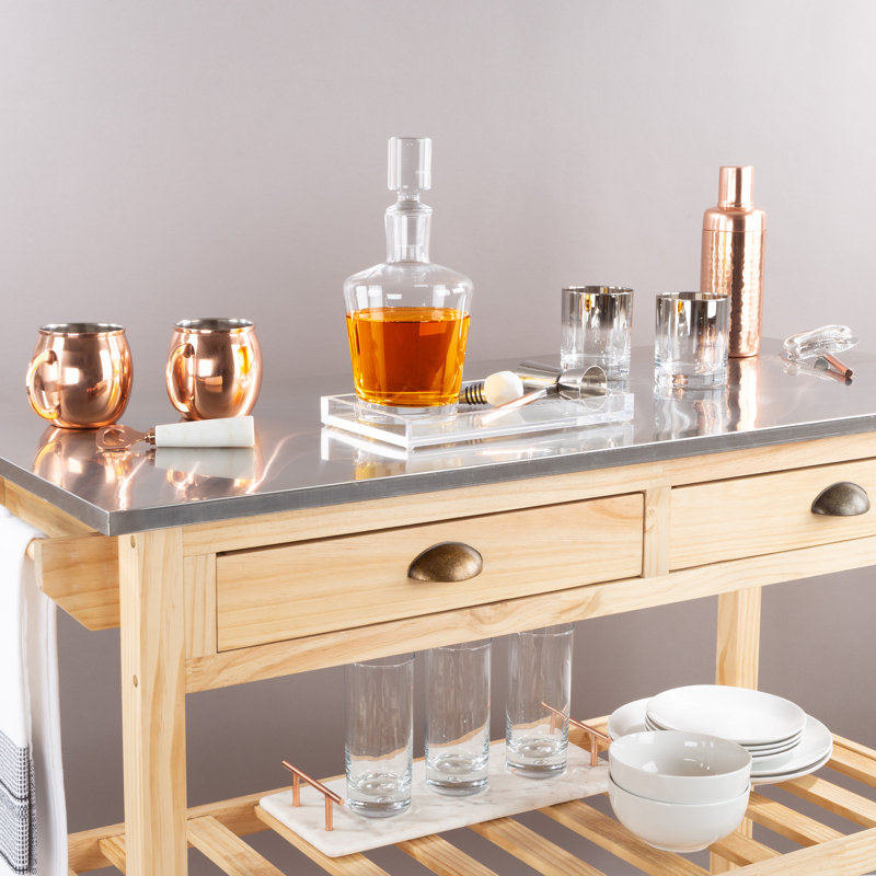 Lavish Home Acrylic Tray Organizer - Clear Minimalist Catchall Holder for Bedside, Bathroom, and Office Storage - Aesthetically Pleasing Room Decor