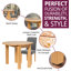 Hatcher 4 - Person Drop Leaf Solid Oak Dining Set-107231573