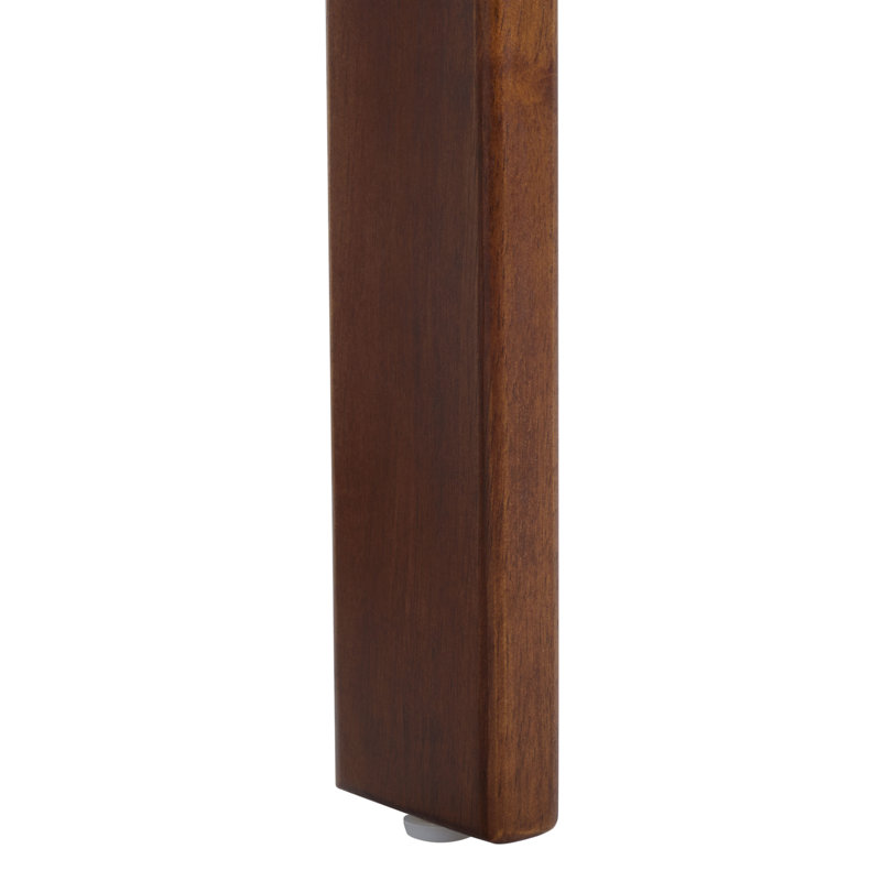 Cayde Boucle Dining Chair, Walnut, Gray