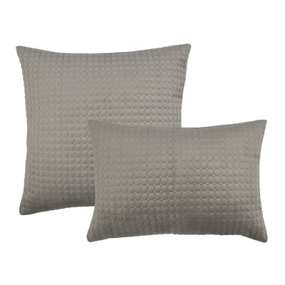 Embroidered Velvet Reversible Throw Pillow
