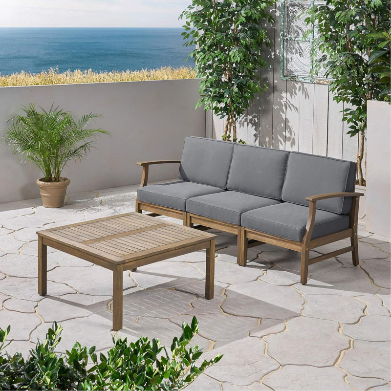 3 SEATER SOFA AND TABLE SET