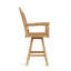 Rialto Outdoor Teak Swivel Bar Stool-575020229
