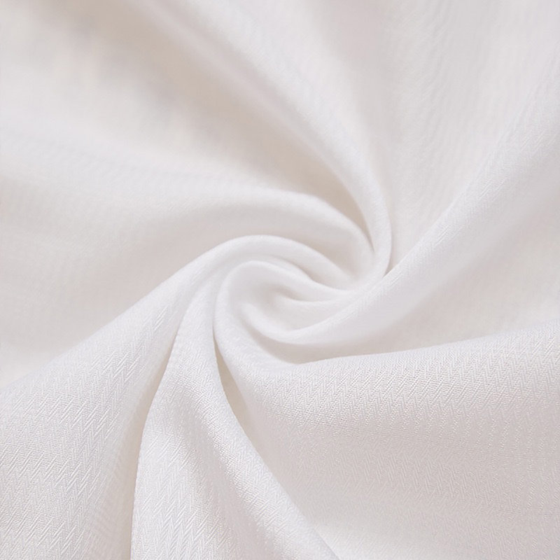 Rideau de café à volants en tissu, White