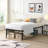 Twin Size Heavy Duty Metal Bed Frame with Quick Assembly, No Noise Design, and Durable Black Finish-492824066
