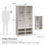 Très grande armoire modulaire Suite avec tablettes ouvertes