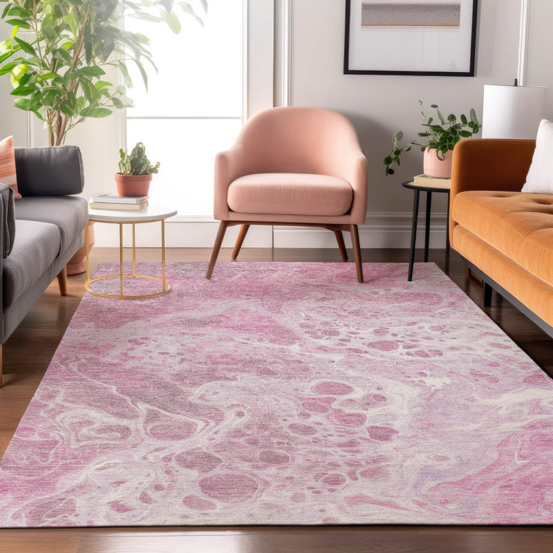 Premium Machine Washable Varroville AMF1705 Abstract Rug, Rectangle 5' x 7'6"