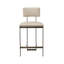 Landon Upholstered Stool with Metal Frame-70045995-70045997-72071293