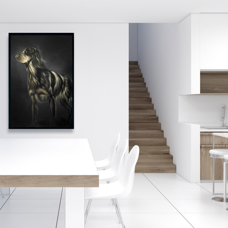 Sur toile, épagneul picard picard | «Modern Home Decor», reproduction encadrée