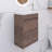 15.75 In. W X 8.66 In. D X 21.67 In. H Single Sink Wall Mounted Bath Vanity In Oak With White Basin-1650873054