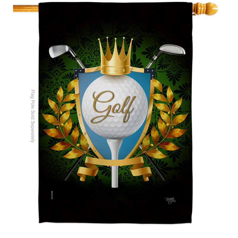 Drapeau de maison 28 po x 40 po King of Golf
