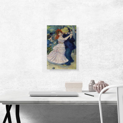 «Dance at Bougival 1883» par Pierre-Auguste Renoir, reproduction d'art sur toile tendue