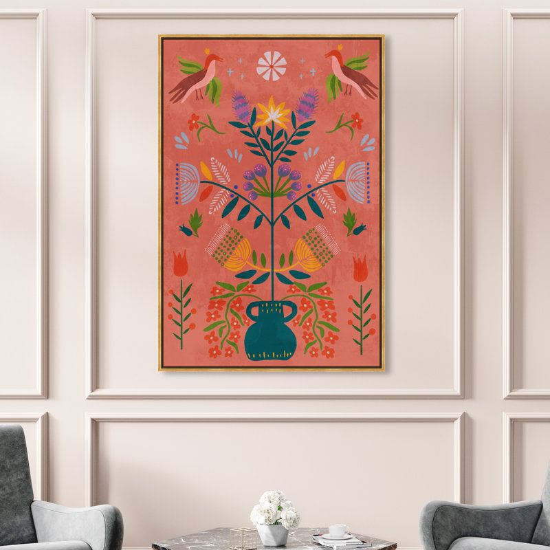 Sensing Plant par Oliver Gal - cadre flottant, impression sur toile