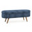 Ottoman Oval Storage Bench,Rubber Wood Legs-910951382