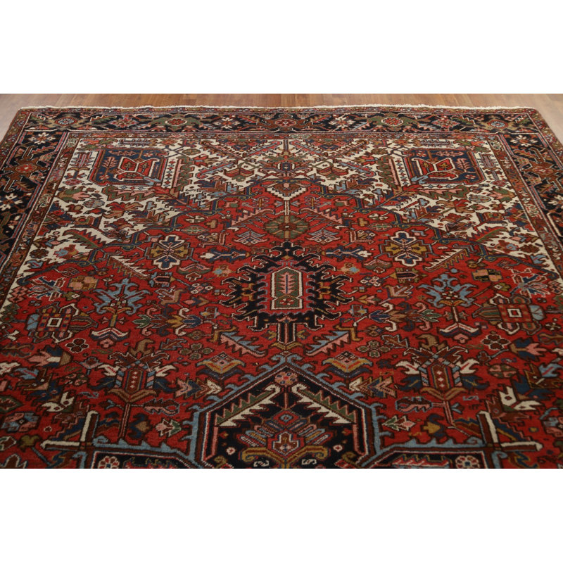 Tapis persan géométrique à motif géométrique Heriz