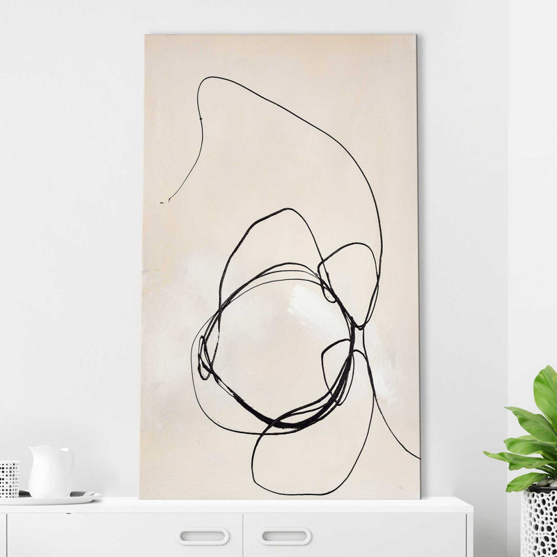 Fine Line 5 par - Peinture, Toile tendue, H 48 po x l 28 po x P 1,5 po