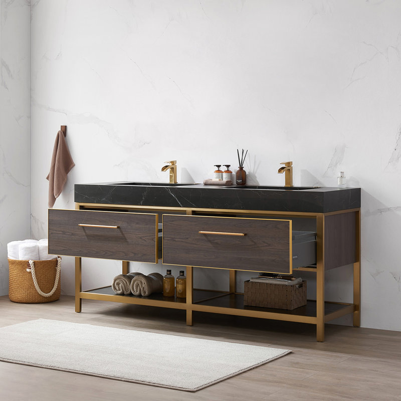 Ensemble de meuble-lavabo double 72 "