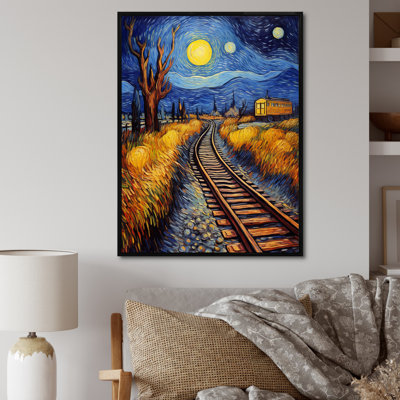 Train Rails par Vincent - art mural moderne, salon