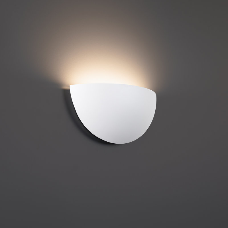 Applique demi-lune à intensité variable à 1 lumière Akena, Blanc, 3 500K