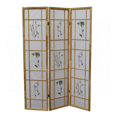 70" Tall 3-Panel Screen / Room Divider "Shoji", by Lark Manor