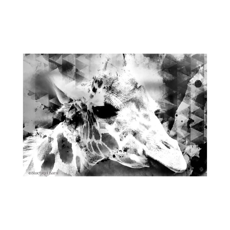 Modern Giraffe by Bluebird Barn - Wrapped Canvas Print, 20.32 cm H x 30.48 cm W