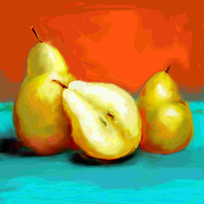 «Pear Still Life», impression sur toile tendue