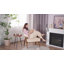 Chaise d'appoint avec siège large et accoudoirs rembourrés-1938468197