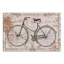 « black rétro bike on obturateur beige », impression sur toile