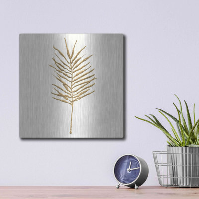 «Gilded Palm VI» par Chris Paschke, art mural en métal
