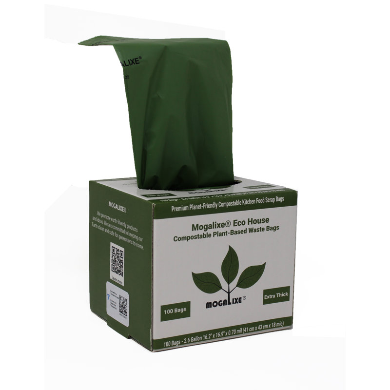 Mogalixe Compostable 2.6-Gal. Trash Bag