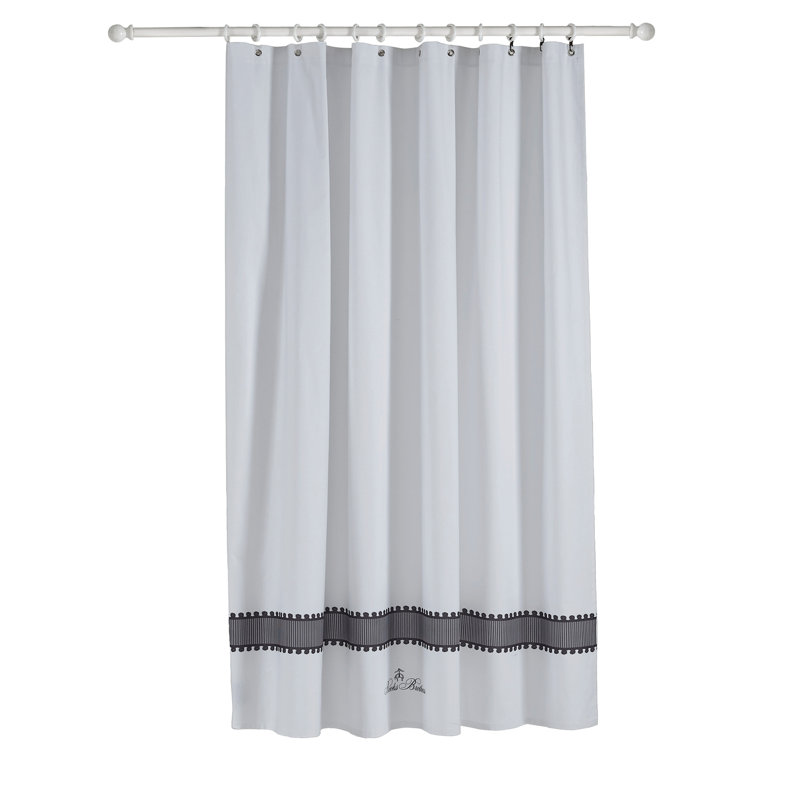 Rideau de douche simple de couleur unie, Argent