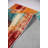 Rectangle Hall Abstract Machine Braided Polyester Area Rug in Blue/Orange/Red-1118148751