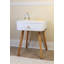 Bergenia 40cm W Solid + Manufactured Wood Bedside Table