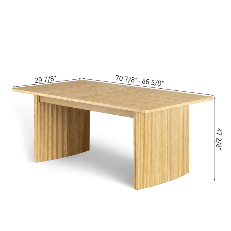 Table de salle à manger Masyn, Naturel