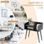 Table de bout moderne George Century avec tablettes ouvertes-506270948