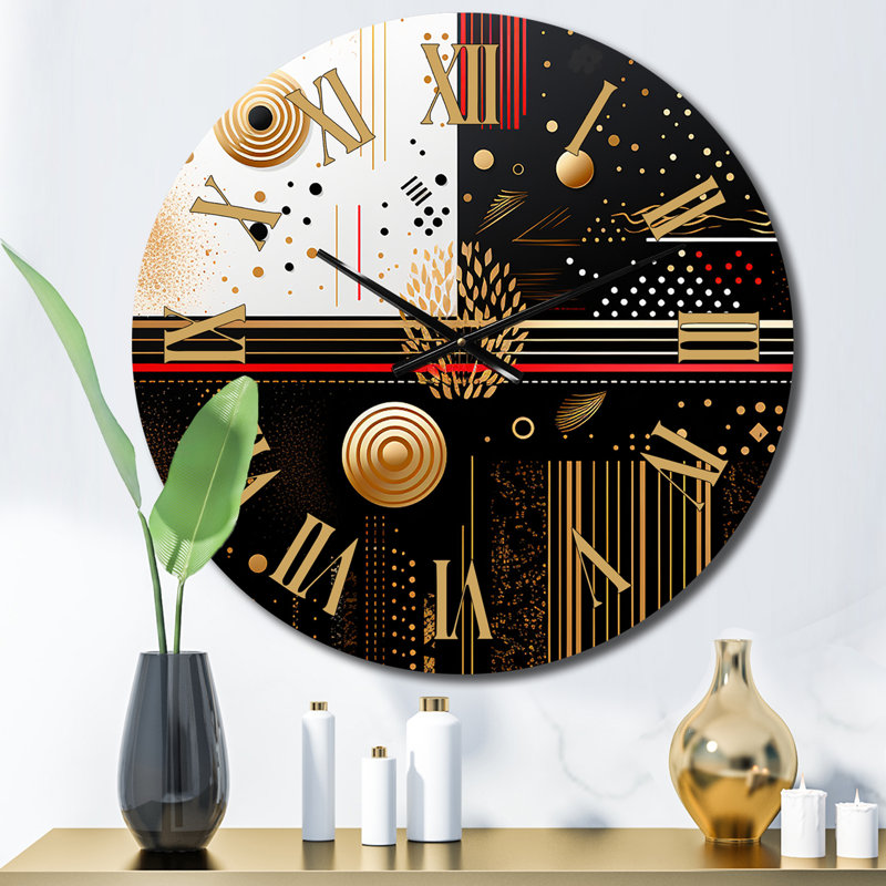 Horloge murale en métal Kamrey, Petit