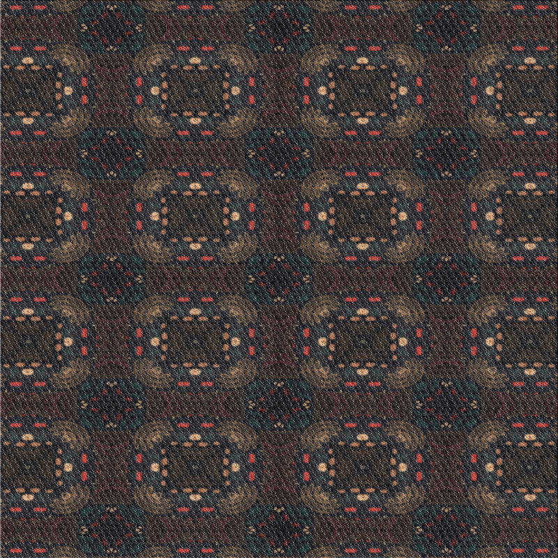 Tapis noir, Carré 5 pi