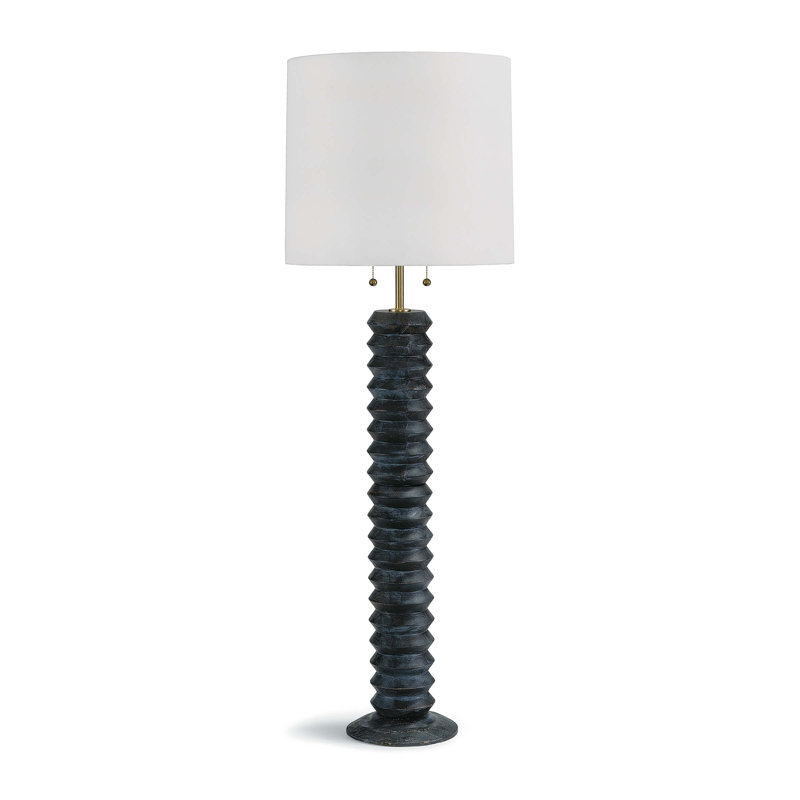 Accordion Floor Lamp, Ebony